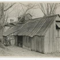 Maple Sugar, waiting for the rak to come in, the Old Sugar House