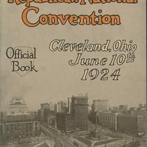 Book of the Republican National Convention, Cleveland, Ohio, June 10th, 1924