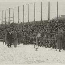 World War I- Troops at League Park 1910s