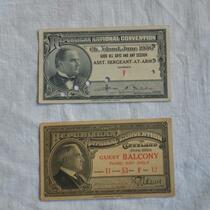 Two tickets to the 1936 Republican National Convention