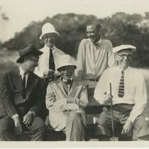 Rockefeller with fellow golfers