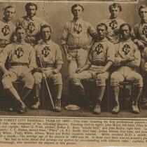 Baseball- Forest City Team 1860s