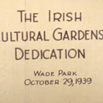 Irish Cultural Garden Dedication Film