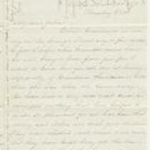 Letter from Emily Allen Severance to daughter Julia, March 20, 1873